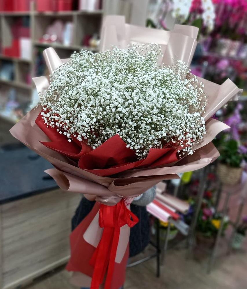 Букет Белые хлопья в Алзамае Букет цветов из: Гипсофила в Алзамае