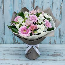 Букет цветов из:  Герберы, Альстромерии и Хризантемы в Алзамае