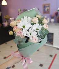 Букет милый в Алзамае Букет цветов из: Хризантемы и Розы в Алзамае
