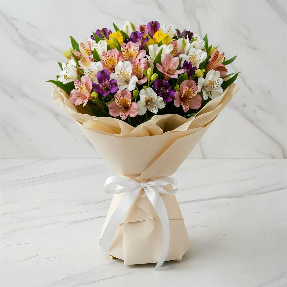 Букет цветов из: Альстромерии в Алзамае