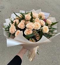 Букет Кремовые розы Латте #REPLACE_PRED# Алзамае