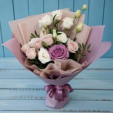 Букет цветов из:  Розы и Лизиантусы в Алзамае