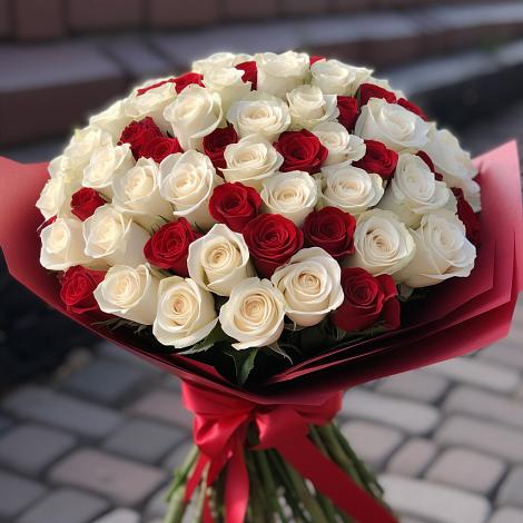 Премиум букет из: Розы в Алзамае