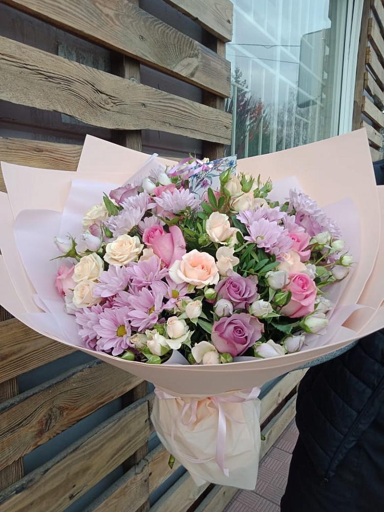 Букет цветов из: Розы и Хризантемы в Алзамае