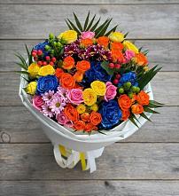 Букет цветов из:  Розы и Хризантемы в Алзамае