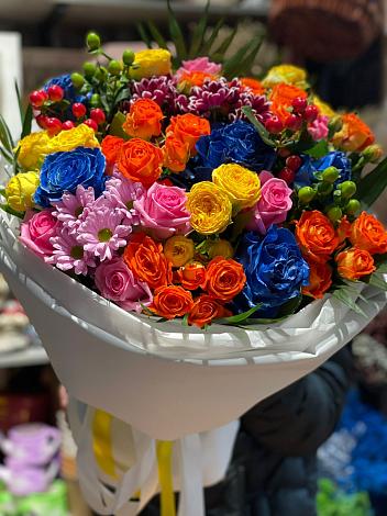 Букет цветов из: Розы и Хризантемы в Алзамае
