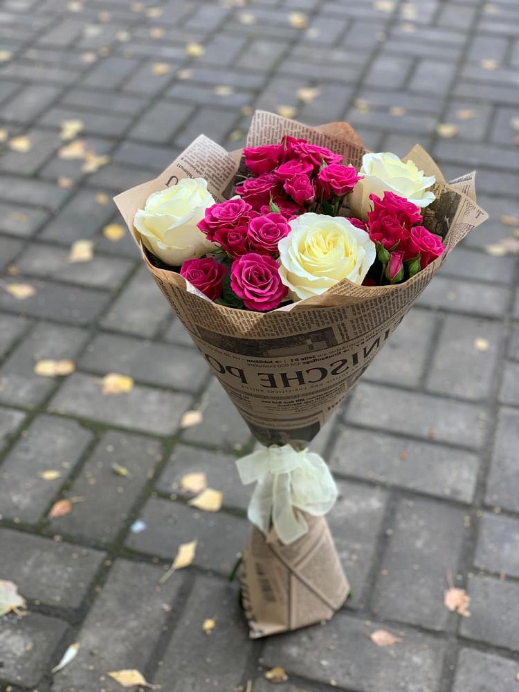 Букет Удивительный из роз в Алзамае Букет цветов из: Розы в Алзамае