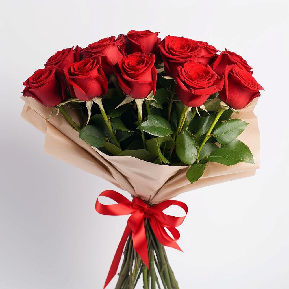 Букет 11 Красных роз Эдлесс Лав в Алзамае