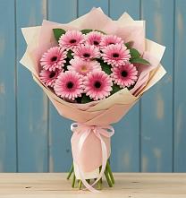 Букет пурпурно-розовый в Алзамае Букет цветов из:  Герберы в Алзамае