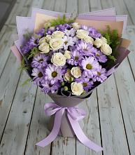 Букет цветов из:  Хризантемы и Розы в Алзамае