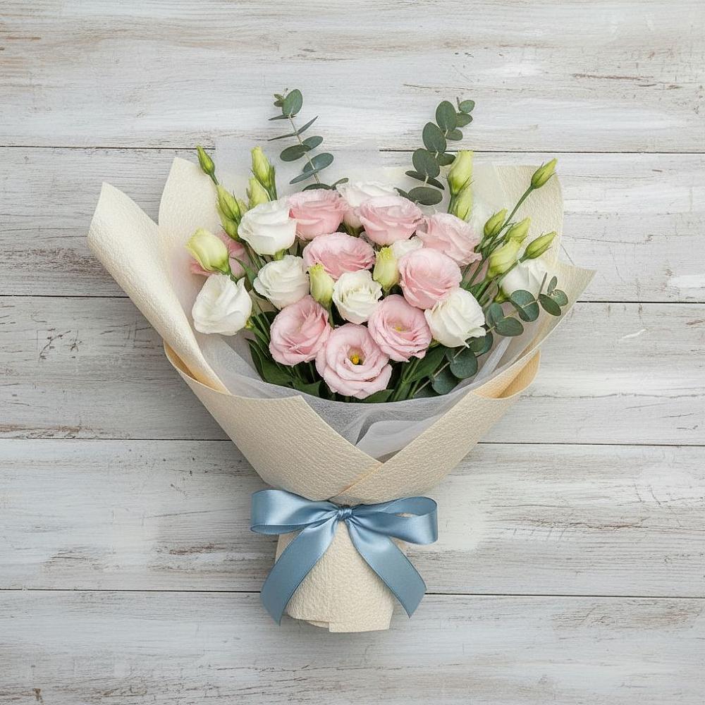 Букет цветов из: Лизиантусы в Алзамае